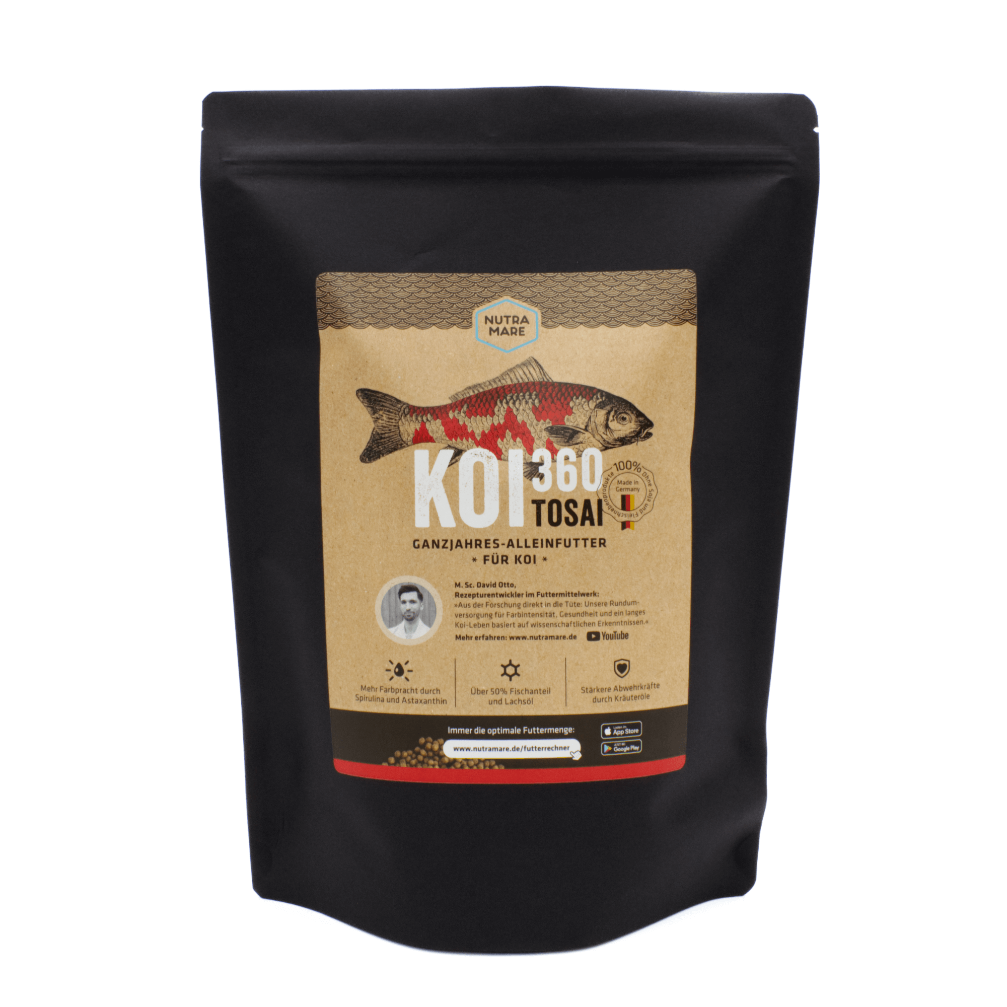 Koi Pellets Nutramare Koi360 Sensitiv Swim - - Koifutter Kaufen Koifutter Frühjahr Herbst